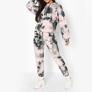 Heavyweight Drop Shoulder Oversized Terry Cotton Camo Full DTG Print Hoodie Sweatpants Set Men Sportswear <b>Tracksuit</b> - Product Image 1