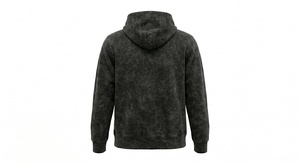Sudadera con Capucha de Alta Calidad con Lavado Ácido para Hombre, Estilo Vintage, Algodón Desgastado, Oversize, Hombros Caídos, Lisa, Esencial para Streetwear - Product Image 2