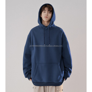 Invierno nuevos hombres suéter con capucha Casual suelto Boxy Ajuste de manga larga sudaderas con capucha personalizadas hombres Sudadera con capucha y sudadera - Product Image 2