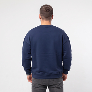 Sweat-shirt imprimé avec logo personnalisé en strass, vêtements décontractés d'hiver pour hommes, sweat-shirt ample, style sportif, t-shirt en molleton français pour hommes - Product Image 2
