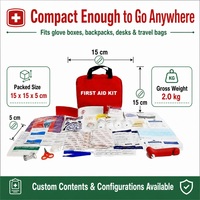 Trousse de premiers secours étanche de grande capacité avec poignée, 234 pièces, sac médical d'urgence pour voyage, maison, voiture, survie en extérieur, vente en gros OEM