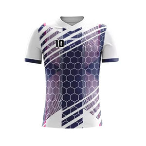 Camiseta de Fútbol Personalizada Unisex para Adultos, Uniforme de Fútbol con Cuello Redondo, Manga Corta, Sublimada, de Malla/Poliéster de Secado Rápido para Verano - Product Image 2