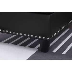 Divano Componibile Irine in Ecopelle con Pouf per Soggiorno - Product Image 5