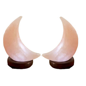 Lampe d'aromathérapie en forme de lune de qualité supérieure avec base en bois sculpté, style amour, vente en gros, lampe de sel rose de l'Himalaya - Product Image 4