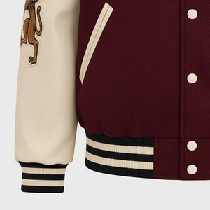 Veste de sport pour homme à manches longues personnalisée avec impression, qualité supérieure, broderie en chenille, logo sur le devant, coupe-vent, respirante - Product Image 3