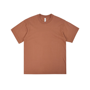 T-shirt homme 280 g/m² surdimensionné 100 % coton tricoté à manches courtes col rond vierge ample respirant style urbain haute qualité - Product Image 3
