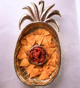 Bandeja de Metal para Servir Aperitivos con Forma de Piña, Resistente al Calor, Ecológica, Decoración para Fiestas Tropicales - Product Image 2