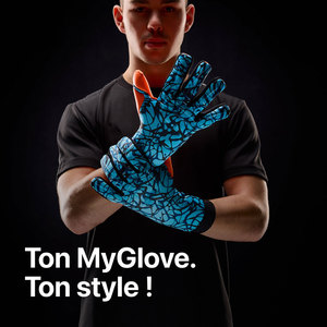 Gants de gardien de but de football pour jeunes et adultes, haute performance, respirants, légers, en PU, antidérapants, fermeture à lacets - Product Image 5