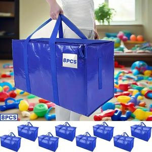 Borsa Mobile Oversize con Manico Rinforzato, Borsa Portaoggetti Resistente per Vestiti e Traslochi, Borse Multiuso per Stoccaggio - Product Image 5