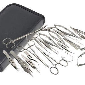 ชุดเครื่องมือผ่าตัดจุลศัลยกรรมตา 20 ชิ้น ทำจากเหล็กกล้าไร้สนิม คีม กรรไกร ผลิตโดยผู้ผลิต OEM เกรด OR - Product Image 1
