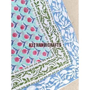 Women's <b>Hand</b> Block Print Cotton Sarong Jaipur Print Pareo Decorative <b>Bra</b>-style Summer Beach Bathing Cover - Product Image 3