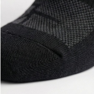 Black Crew Basketball Socks Geometric Pattern Breathable Polyester Spandex Adult Summer Sport Wear - Product Image 6