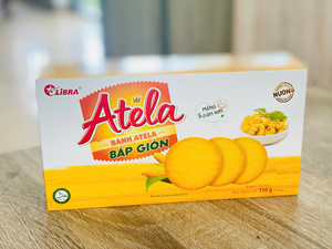 Authentic Libra Atela Corn Crackers 150g Round Crispy Biscuits <b>Box</b> Pack Snack Ready to Provide Free Samples - Product Image 4