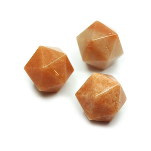 Cubo de whisky de aventurina roja de alta calidad, tallado en forma de icosaedro, piedra natural, cristal curativo Reiki, piedra preciosa, mayorista. - Product Image 6