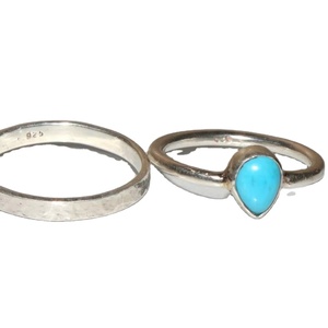 <b>Large</b> Quantity 925 Silver Rose Gold Plated Fancy Turquoise Gemstone Engagement <b>Ring</b> Jewelry Gift for Women Direct Factory Price - Product Image 1