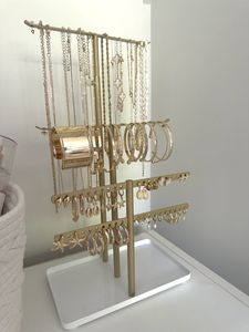 ที่วางแหวน, ชั้นวางเครื่องประดับ, แท่นเก็บเครื่องประดับ, แท่นวางเครื่องประดับกำมะหยี่, ที่จัดระเบียบเครื่องประดับทองคำ - Product Image 6