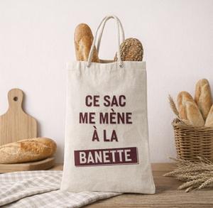 Bolsas de Tela de Algodón Personalizadas con Bolsillos y Asa Superior, de Alta Calidad, para Pan, las Más Vendidas - Product Image 1