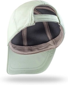 Casquette en cuir pare-soleil, service OEM ODM, design personnalisé, trous de ventilation, sangle réglable, pour usage extérieur, homme et femme - Product Image 5