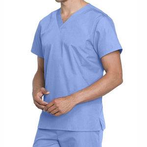 Wholesale High Quality Medical <b>Doctor</b> Nurse Suits Scrubs Uniforms <b>Sets</b> Custom Logo Men Women's Plain Hospital Surgical Knitted - Product Image 3