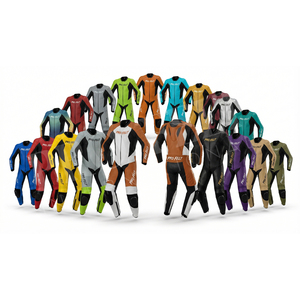 Vêtements de sécurité de qualité supérieure, combinaison en cuir pour course moto, équipement de protection respirant, armure CE, combinaison de course moto - Product Image 1