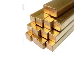 Brass Square Rod Solid Metal <b>Bar</b> High Quality <b>Raw</b> Material For Hardware Machining Electrical Component Manufacturing Made In Ind - Product Image 1