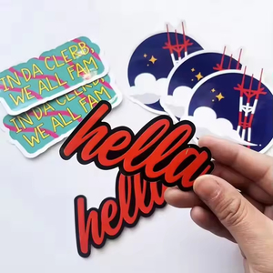 Custom Logo Vinyl Sticker Self Adhesive Waterproof Holographic Die Cut Decal for Gift and Craft - Product Image 5