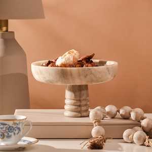 Plat de service décoratif en pierre, style moderne haut de gamme, plateau de table écologique de qualité supérieure pour mariage, hôtel et décoration intérieure - Product Image 2