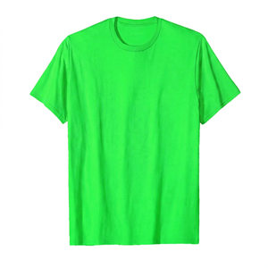 T-shirt à manches courtes en jersey de coton noir pour garçons, col rond, coupe classique, couleur unie, vintage, écologique, respirant, séchage rapide, 300g - Product Image 5