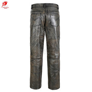 กางเกงหนังสั่งตัดสำหรับผู้ชาย ขายตรงจากโรงงาน พร้อมโลโก้และดีไซน์ตามสั่ง - Product Image 2