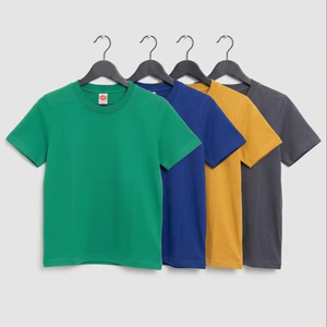 Camiseta de Algodón para Hombre, Cómoda, de Manga Corta, Informal, para Verano, Transpirable, de Tela Suave, Ligera, Duradera, Elegante y Lisa - Product Image 1