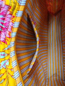 Sac fourre-tout en coton matelassé jaune vibrant de style bohème de haute qualité, élégant, artisanal, grand sac à bandoulière - Product Image 2