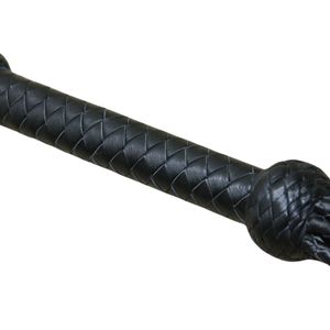 Handmade <b>Leather</b> Whip With Braided Design And Secure Grip For Equestrian Use - Product Image 1