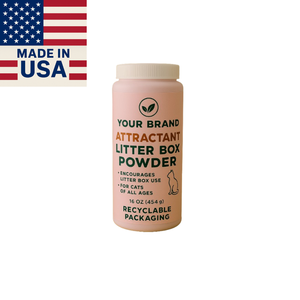 Aromasong Int. Poudre classique parfumée attirante pour litière 16oz, écologique, parfum frais, spray pour chats, fabriqué aux États-Unis ALB01, non-alimenté - Product Image 1