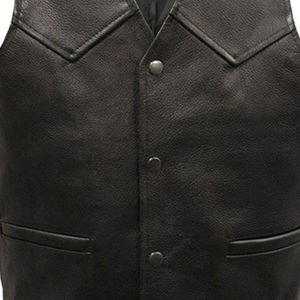 Chaleco de Cuero para Hombre de Alta Calidad, Venta Directa de Fábrica, Chaleco de Cuero para Hombre de Moda, Buen Precio, Personalización OEM - Product Image 3