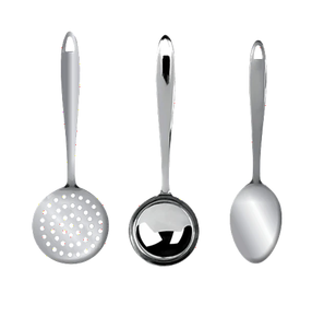 Stainless Steel Cooking Utensils 3 <b>Pics</b> Eco-Friendly Dishwasher Safe Cookware Kitchen Tools At Reasonable Rate - Product Image 1