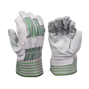 Gants de sécurité robustes en cuir de vachette pleine fleur et caoutchouc pour la construction, le ménage, le jardinage et l'industrie – Modèle Canadien - Product Image 4