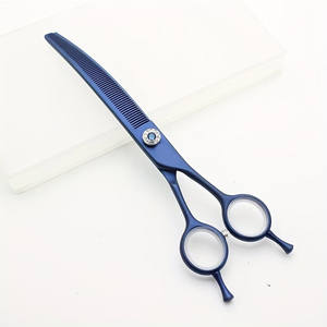 Ciseaux à effiler classiques pour barbier, en acier inoxydable durable, matériau de qualité supérieure, logo personnalisé, ciseaux à effiler pour cheveux - Product Image 1