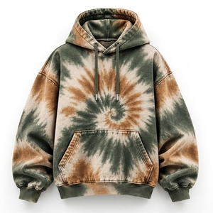 เสื้อฮู้ดดี้โอเวอร์ไซส์สีดำขาวล้วน สไตล์สตรีทแวร์ ผ้าฝ้ายฟลีซ 100% ระบายอากาศได้ดี มีกระเป๋าจิงโจ้ ใส่ได้ทั้งผู้ชายและผู้หญิง - Product Image 1