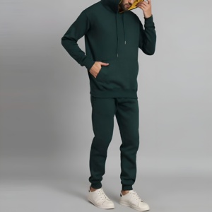 Conjunto de Sudadera con Capucha y Pantalones Deportivos de Forro Polar para Hombre, Ropa Deportiva Informal, Corte Holgado, Ropa de Invierno, Logotipo Personalizado, Venta al Por Mayor - Product Image 6