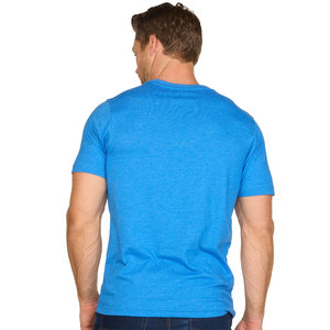 T-shirt homme en coton uni, col rond classique, manches courtes, doux, respirant, pour un usage quotidien et impression personnalisée. - Product Image 4