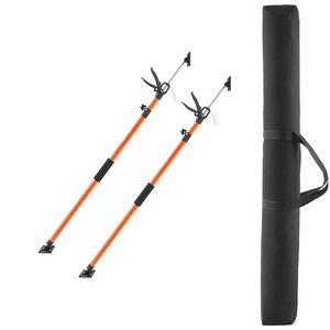 Confezione da 2 Aste di Supporto Telescopiche in Acciaio da 45,7 Pollici, Regolabili fino a 114,2 Pollici, per Armadietti, Ponteggi e Sistema Mano Terza, Capacità 154 Libbre - Product Image 1