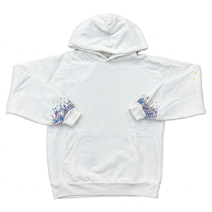 Sweat-shirt à capuche en molleton de coton haut de gamme, coupe oversize, avec logo en strass et impression en relief, vêtements personnalisés - Product Image 1