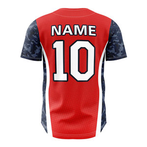 Cheap Price Light Weight Breathable Men Baseball Jersey High Quality Customized Team Name 100% Polyester Baseball Jersey - Product Image 2