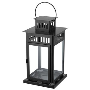 New Handmade Portable Durable Classic Metal &Glass Candle <b>Lantern</b> With <b>Silver</b> Gray Finished Candle <b>Lantern</b> for Home - Product Image 2