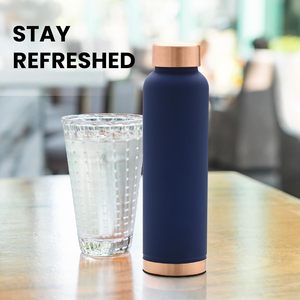 Botella de Cobre Puro Premium SKI de Alta Demanda, 950 ml, Fácil de Abrir, Personalizable con Grabado, Botella para Beber Agua - Product Image 5