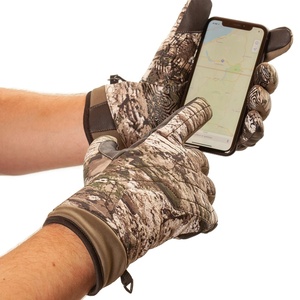 Guantes de Pantalla Táctil Ligeros para Hombre, Antideslizantes, Dedos Completos, para Esquí y Deportes al Aire Libre, Forro Polar, Cierre de Tirón - Product Image 1
