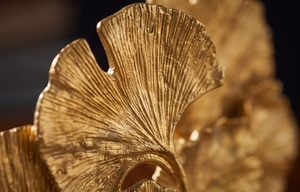 Sujetalibros de oro con diseño de hoja botánica y textura fundida, centro de mesa para escritorio, listado de proveedor para pedidos al por mayor - Product Image 5