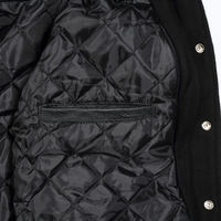 Veste universitaire en toile d'hiver unisexe, couleurs personnalisables, logo sur le devant, col montant, coupe-vent, séchage rapide, respirante, design personnalisable