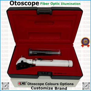 Otoscopio de Fibra Óptica Gris de Alta Calidad, Juego de Instrumentos de Diagnóstico para Examen de Oído, Manual, Ligero y Ecológico - Product Image 3