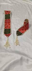 Mala Bandhej Milni fait main de 4,5 pieds avec pompon de perles, Haar traditionnel indien pour l'accueil des invités de mariage, Mala indienne Baraat Swagat - Product Image 5